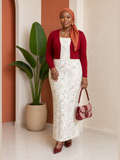 Floral Maxi Dress & Cropped Cardigan Set