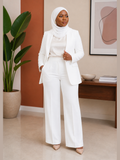Tailored Blazer & Wide-Leg Trouser Power Suit