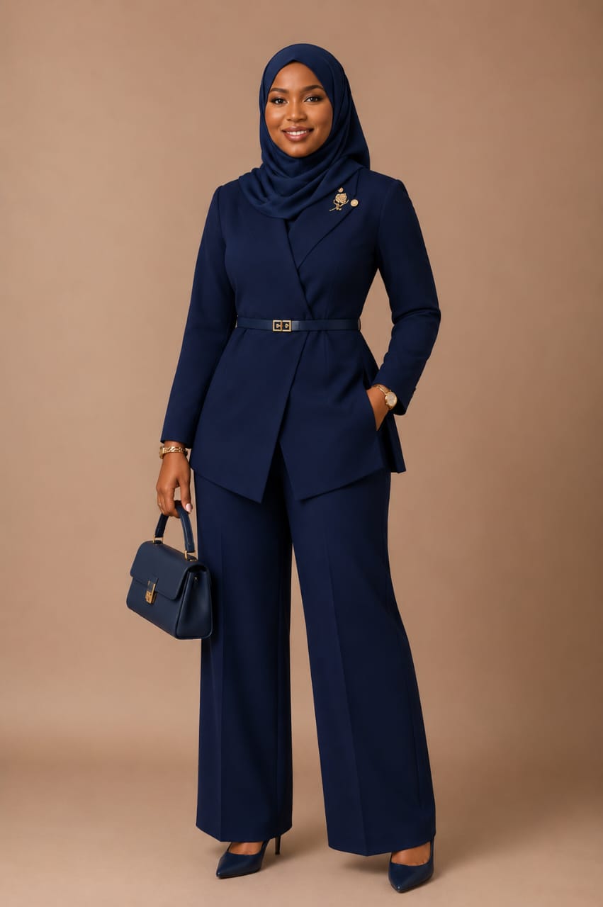 Zahrah Long Double Breasted Blazer Pants