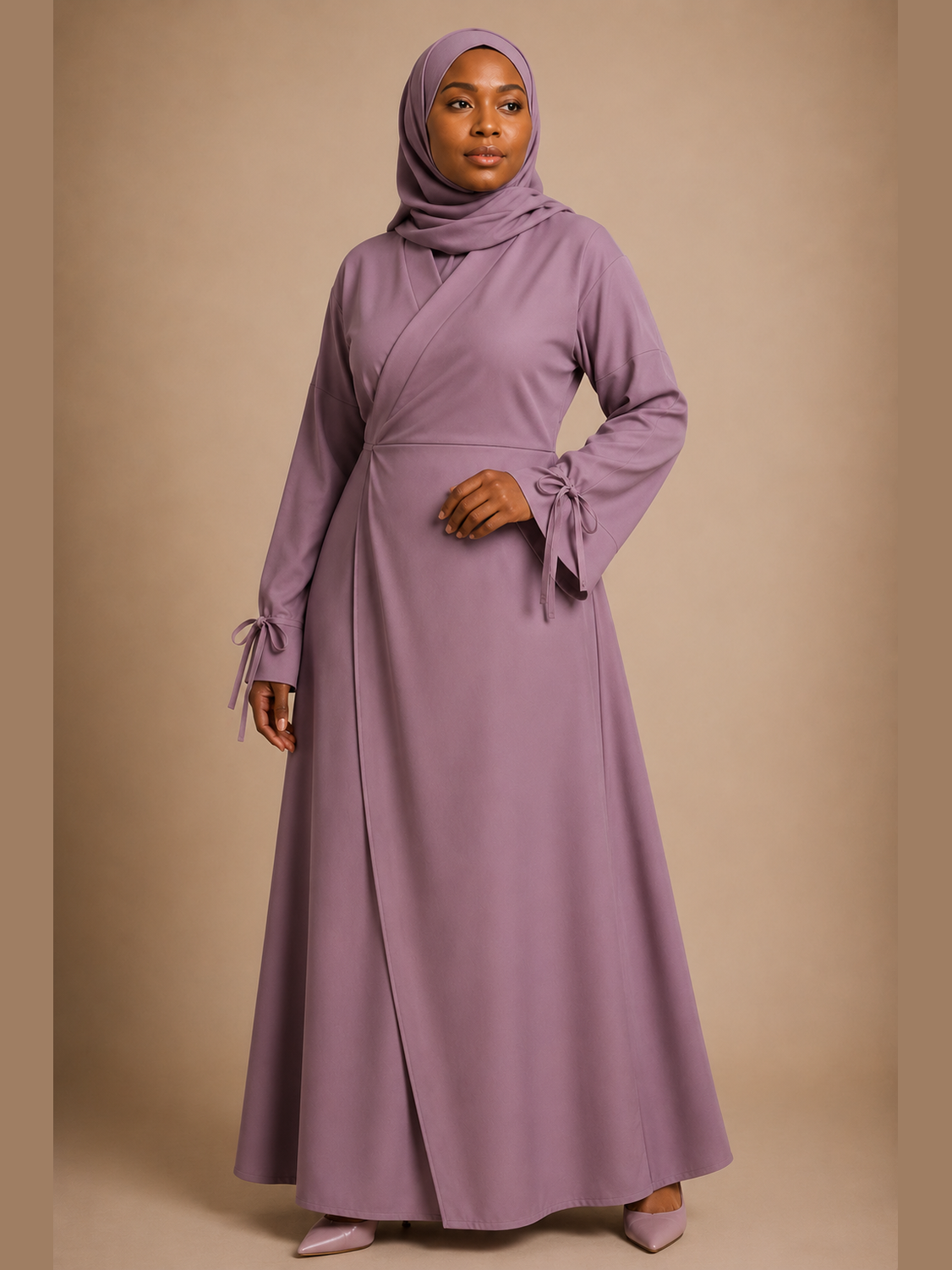 Wrap Maxi Dress - Mauve