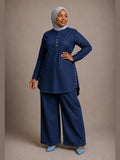 Denim Tunic and Pants Set 3