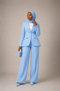 Zahrah Layered Pinafore Dress with Shirt