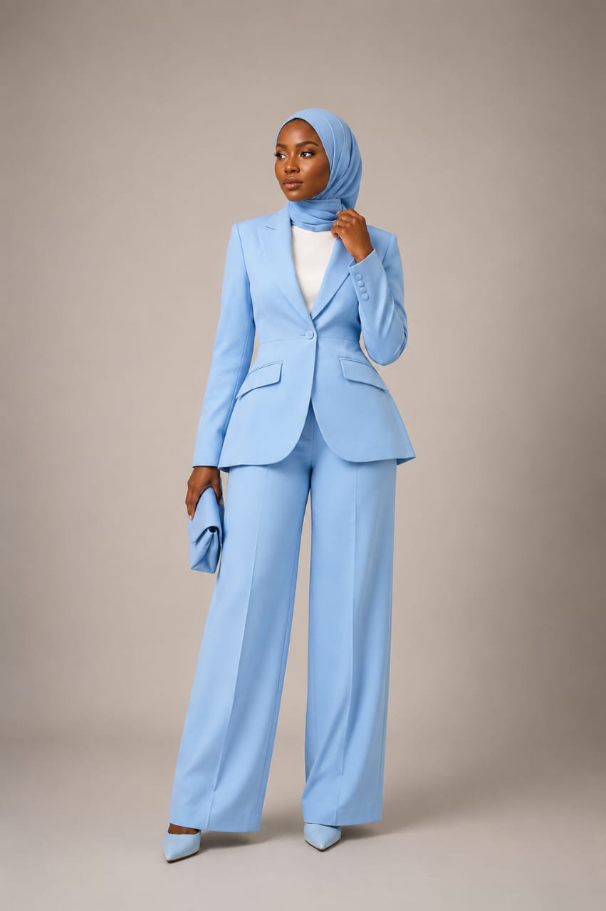 Zahrah Layered Pinafore Dress with Shirt