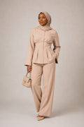 Zahrah Sporty Zip Neck Maxi Dress