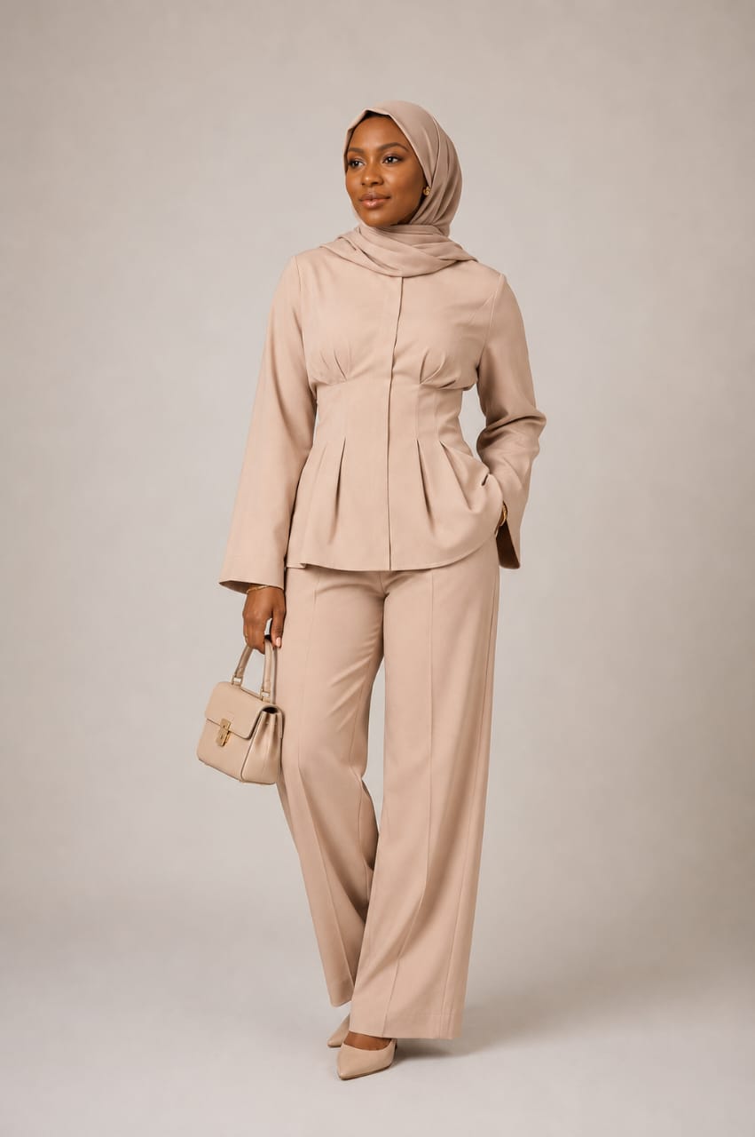 Zahrah Sporty Zip Neck Maxi Dress