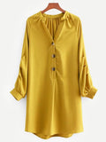 Raglan Sleeve Shirt Dress
