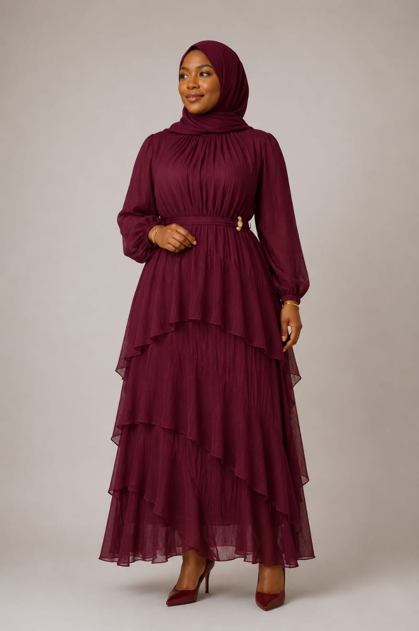 Zahrah Sporty Abaya Tunic and Pants Set