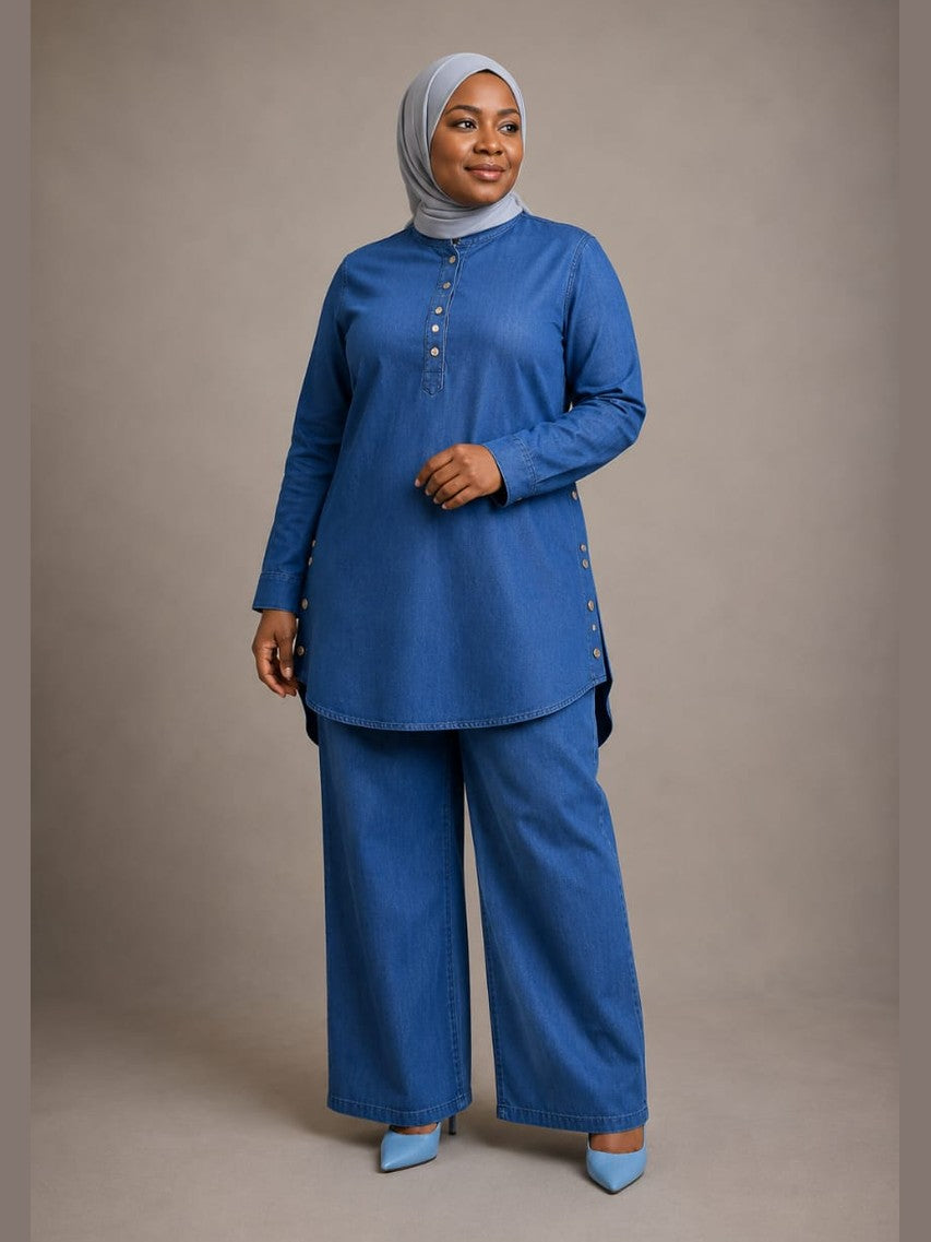 Denim Tunic and Pants Set 2