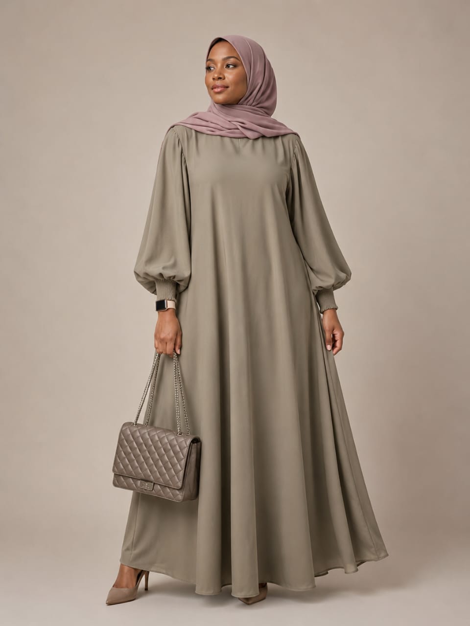 Zahrah Satin Long Top and Pants
