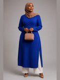 Wrap Tunic with Pants (Royal Blue)