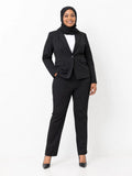 Classic Black Blazer & Pants Set - Black