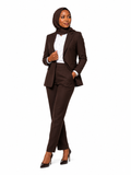 Tailored Blazer and Pants - Brown