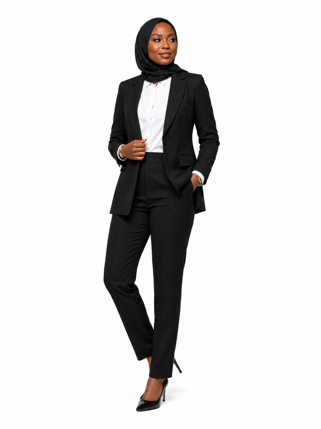 Tailored Blazer and Pants - Black