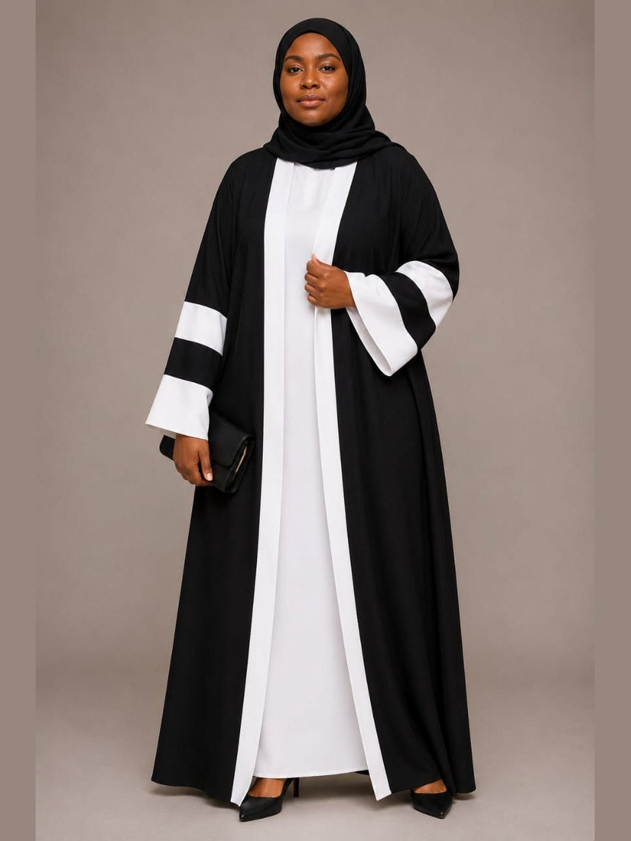 Elegant Open Abaya Cardigan 2