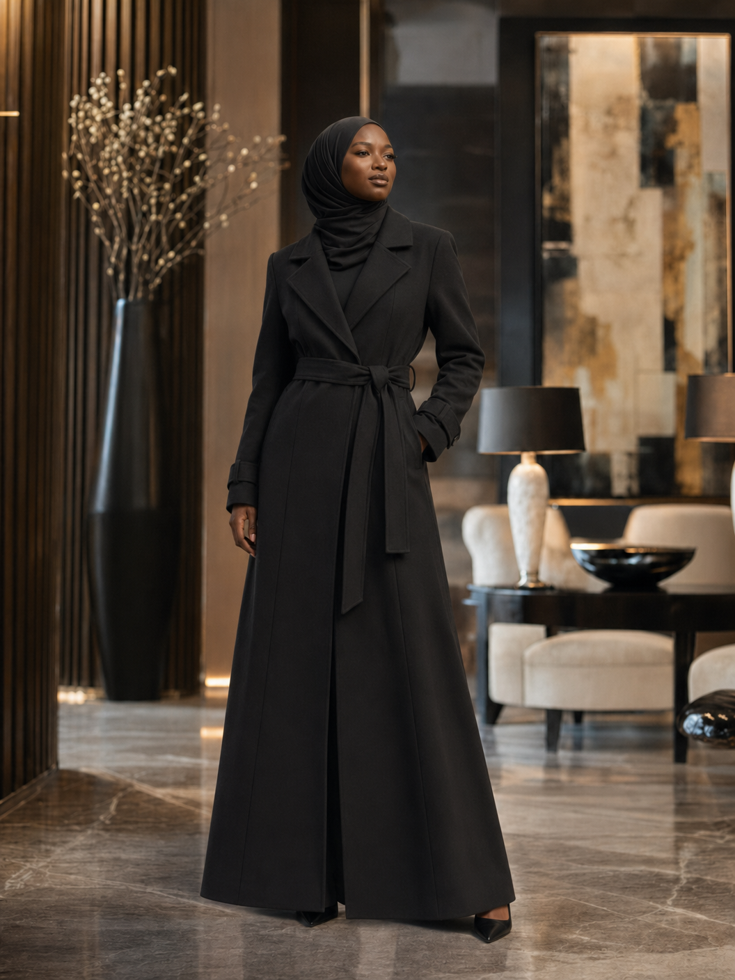 Nour Double-Breasted Coat