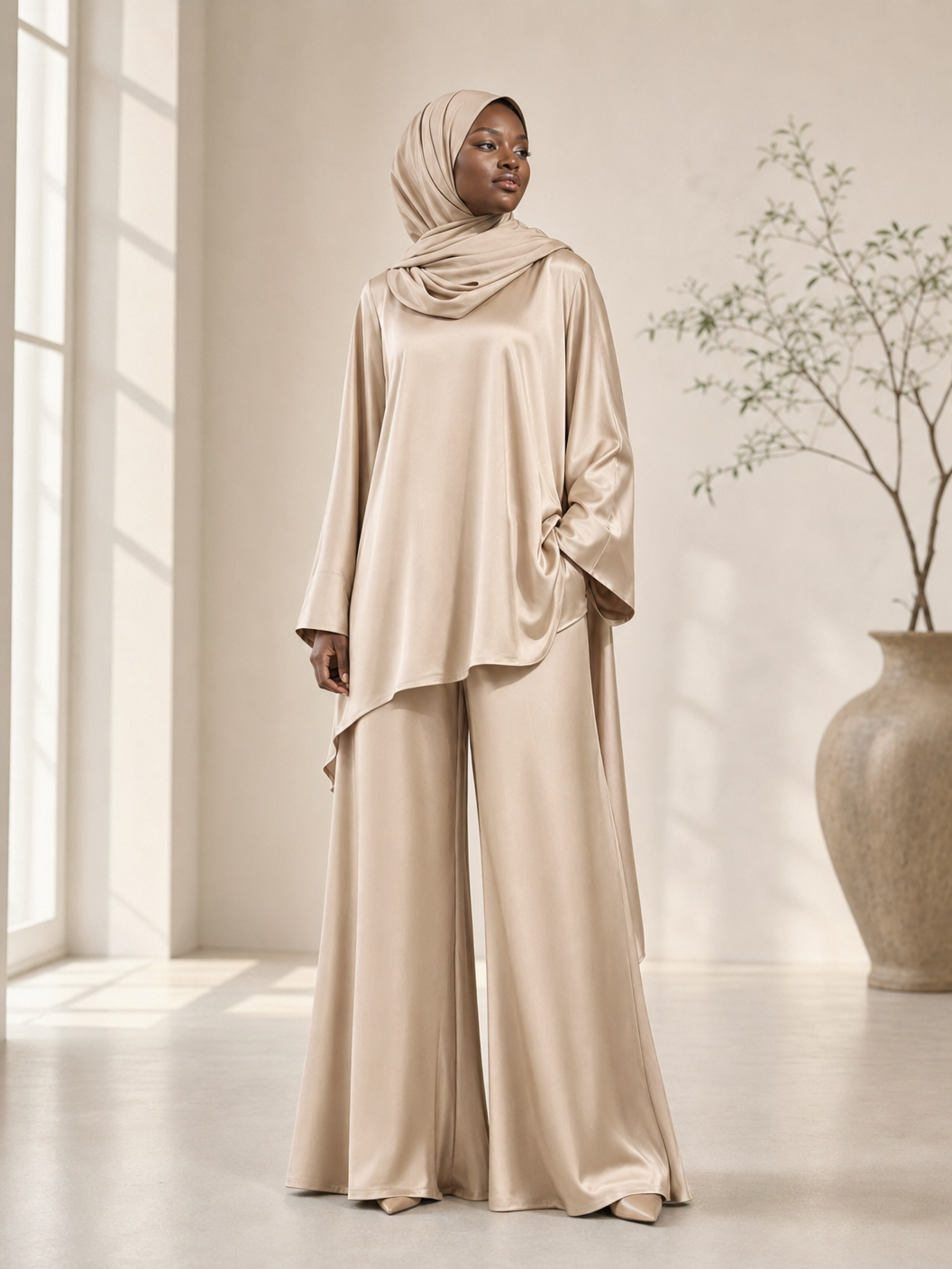 Nour Satin Coord Set