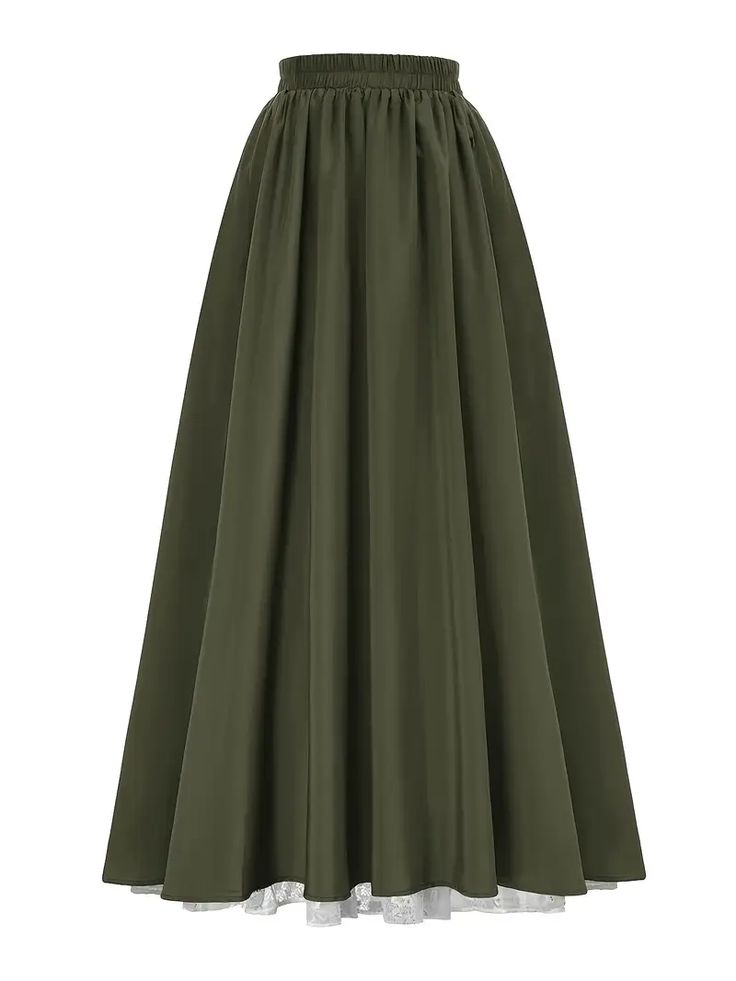Long Renaissance Vintage Flared Skirt