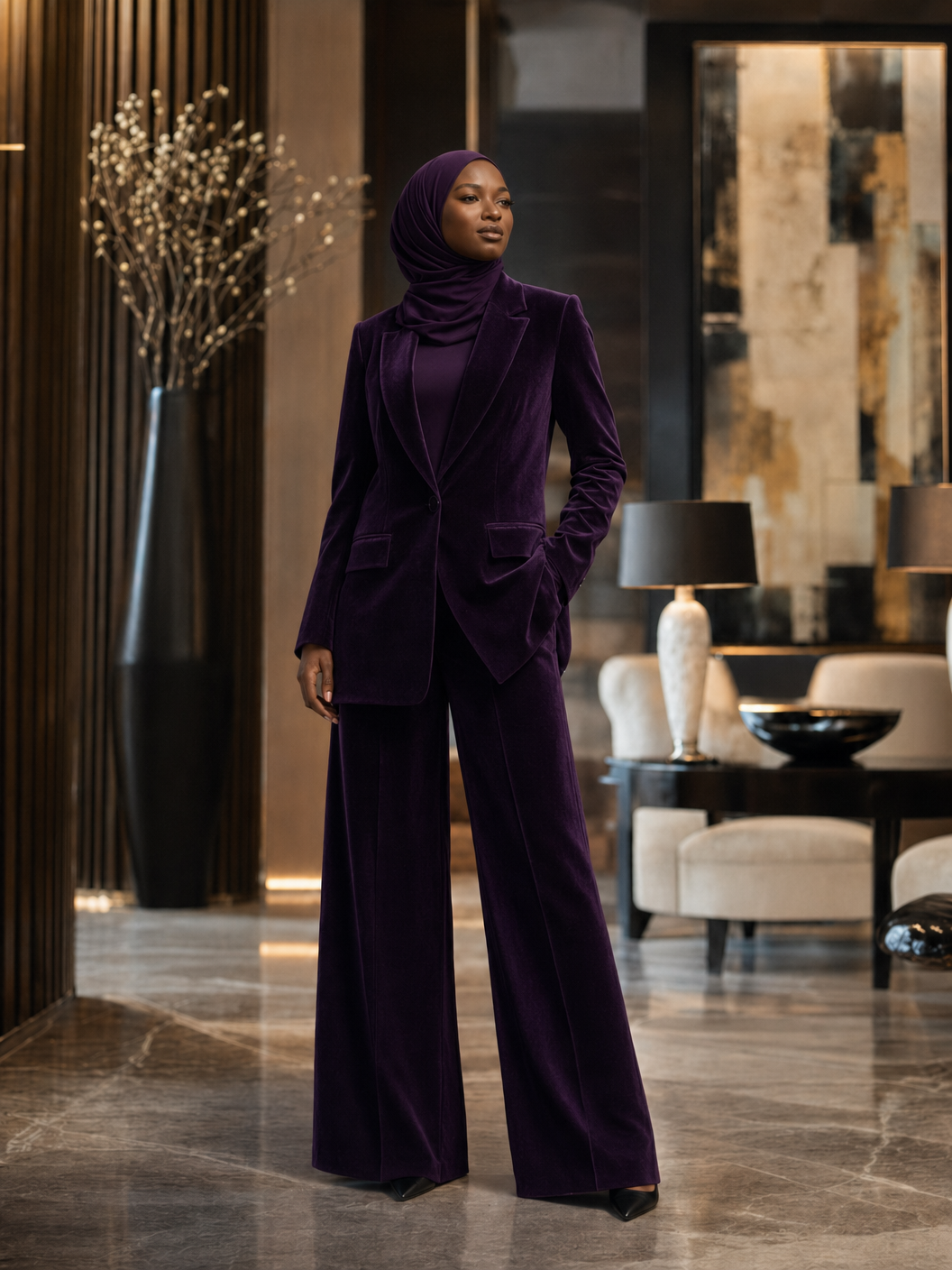 Nour Velvet Suit
